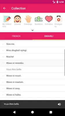 French Swahili Dictionary android App screenshot 0